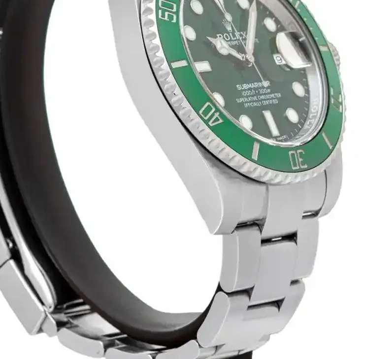 Prestigious Jewelers Green Submariner 116610LV Rolex 0528
